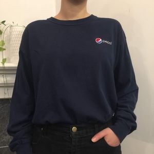 🍬 3/$30 Pepsi Embroidered Blue Long Sleeve